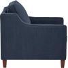 Amazon Brand – Stone & Beam Blaine Modern Upholstered Living Room Accent Chair, 32.3″W, Navy Blue