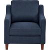Amazon Brand – Stone & Beam Blaine Modern Upholstered Living Room Accent Chair, 32.3″W, Navy Blue