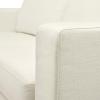 Amazon Brand – Stone & Beam Bryant Modern Sofa Couch with Slipcover, 85.1″W, Optic White
