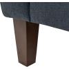 Amazon Brand – Stone & Beam Cheyanne Modern Living Room Accent Arm Chair, 30.7″W, Denim Blue