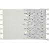 Amazon Brand – Stone & Beam Hand-Woven Global Embroidered Throw Blanket 100% Cotton, Gray, 50″W x 60″L