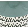 Amazon Brand – Stone & Beam Mid-Century Patterned Planter, 8.46″H, Aqua Blue
