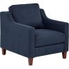 Amazon Brand – Stone & Beam Blaine Modern Upholstered Living Room Accent Chair, 32.3″W, Navy Blue