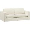 Amazon Brand – Stone & Beam Bryant Modern Sofa Couch with Slipcover, 85.1″W, Optic White