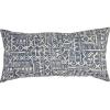Amazon Brand – Stone & Beam Casual Global Throw Pillow – 12 x 24 Inch, Dark Denim