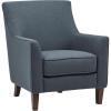 Amazon Brand – Stone & Beam Cheyanne Modern Living Room Accent Arm Chair, 30.7″W, Denim Blue