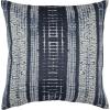 Amazon Brand – Stone & Beam Yarn-Dyed Shibori Decorative Throw Pillow, 17″ x 17″, Blue