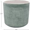 Amazon Brand – Stone & Beam Mid-Century 100% Stoneware Planter, 7.87″H, Distressed Green