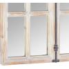 Amazon Brand – Stone & Beam Vintage Farmhouse Wooden Arched Multipanel Mantel Mirror, 36″H, Light Stain