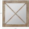 Amazon Brand – Stone & Beam Casual Divided Mirror, 30.32″H, Natural Wood
