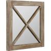 Amazon Brand – Stone & Beam Casual Divided Mirror, 30.32″H, Natural Wood
