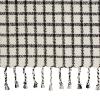 Amazon Brand – Stone & Beam Casual Grid Throw Blanket – 60 x 50 Inch, Black / Ivory