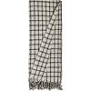 Amazon Brand – Stone & Beam Casual Grid Throw Blanket – 60 x 50 Inch, Black / Ivory