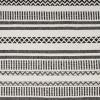 Amazon Brand – Stone & Beam Casual Jagged Global Design Throw Blanket – 60 x 50 Inch, Black / Ivory, Black & Ivory