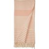 Amazon Brand – Stone & Beam Contemporary Stripe Throw Blanket – 60 x 50 Inch, Mahogany Rose