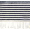 Amazon Brand – Stone & Beam Contemporary Stripe Throw Blanket – 60 x 50 Inch, Navy