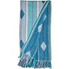 Amazon Brand – Stone & Beam Contemporary Stripes and Lines Throw Blanket – 60 x 50 Inch, Blue