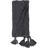 Amazon Brand – Stone & Beam Cozy Cable Knit Chunky Weave Throw Blanket, 60″ x 50″, Charcoal