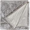 Amazon Brand – Stone & Beam Faux Fur Throw Blanket, Soft and Luxurious, 80″ x 60″, Grey