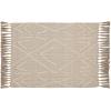 Amazon Brand – Stone & Beam Hand-Woven Global Throw Blanket With Tassels 100% Cotton, Gray