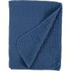 Amazon Brand – Stone & Beam Locklar 100% Cotton Lightweight Pick-Stiched Throw Blanket, 80″ x 60″, Navy