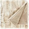Amazon Brand – Stone & Beam Marble Faux Fur Throw Blanket, Soft and Luxurious, 80″ x 60″, Beige