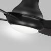 Amazon Brand – Stone & Beam Modern Remote Control Flush Mount Ceiling Fan With Integrated LED Light – 52 x 52 x 11.54 Inches, Black