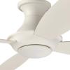 Amazon Brand – Stone & Beam Modern Remote Control Flush Mount Ceiling Fan With Integrated LED Light – 52 x 52 x 11.54 Inches, White