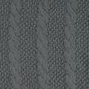 Amazon Brand – Stone & Beam Transitional Chunky Cable Knit Throw Blanket 100% Cotton, Charcoal, 40″W x 70″L