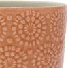 Stone & Beam Floral embossed planter in Arabesque color, large
