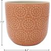 Stone & Beam Floral embossed planter in Arabesque color, large