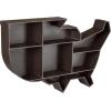 Amazon Brand – Stone & Beam Contemporary United States Floating Wall Shelf – 28 x 18 x 4 Inch, Black Metal