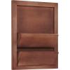 Amazon Brand – Stone & Beam Modern Wall Mail Storage Holder – 12 x 16 Inches, Rustic Wood