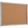 Amazon Brand – Stone & Beam Rectangular Decorative Cork Bulletin Board with Rustic Silver Wood Frame – 25.5 x 37.5 Inch, Grey & Brown