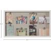Amazon Brand – Stone & Beam Rectangular Modern Multiclip Collage Picture Frame, 15.6″ W x 26.7″ H, White