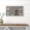 Amazon Brand – Stone & Beam Rectangular Modern Multiclip Collage Picture Frame, 15.6″ W x 26.7″ H, White