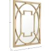 Amazon Brand – Stone & Beam Wall Decor Mirror, 30″ x 40″, Champagne Gold