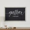 Amazon Brand Stone & Beam Decorative Chalkboard with Silver Wood Frame – 25.5 x 37.5 Inch, Rustic Grey
