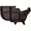 Amazon Brand – Stone & Beam Contemporary United States Floating Wall Shelf – 28 x 18 x 4 Inch, Black Metal