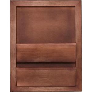 Amazon Brand – Stone & Beam Modern Wall Mail Storage Holder – 12 x 16 Inches, Rustic Wood