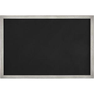 Amazon Brand Stone & Beam Decorative Chalkboard with Silver Wood Frame – 25.5 x 37.5 Inch, Rustic Grey