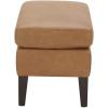 Amazon Brand – Stone & Beam Wingard Leather Ottoman, 26.4″W, Cognac