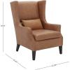Amazon Brand – Stone & Beam Wingard Leather Wingback Accent Chair, 32.3″W, Cognac