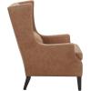 Amazon Brand – Stone & Beam Wingard Leather Wingback Accent Chair, 32.3″W, Cognac